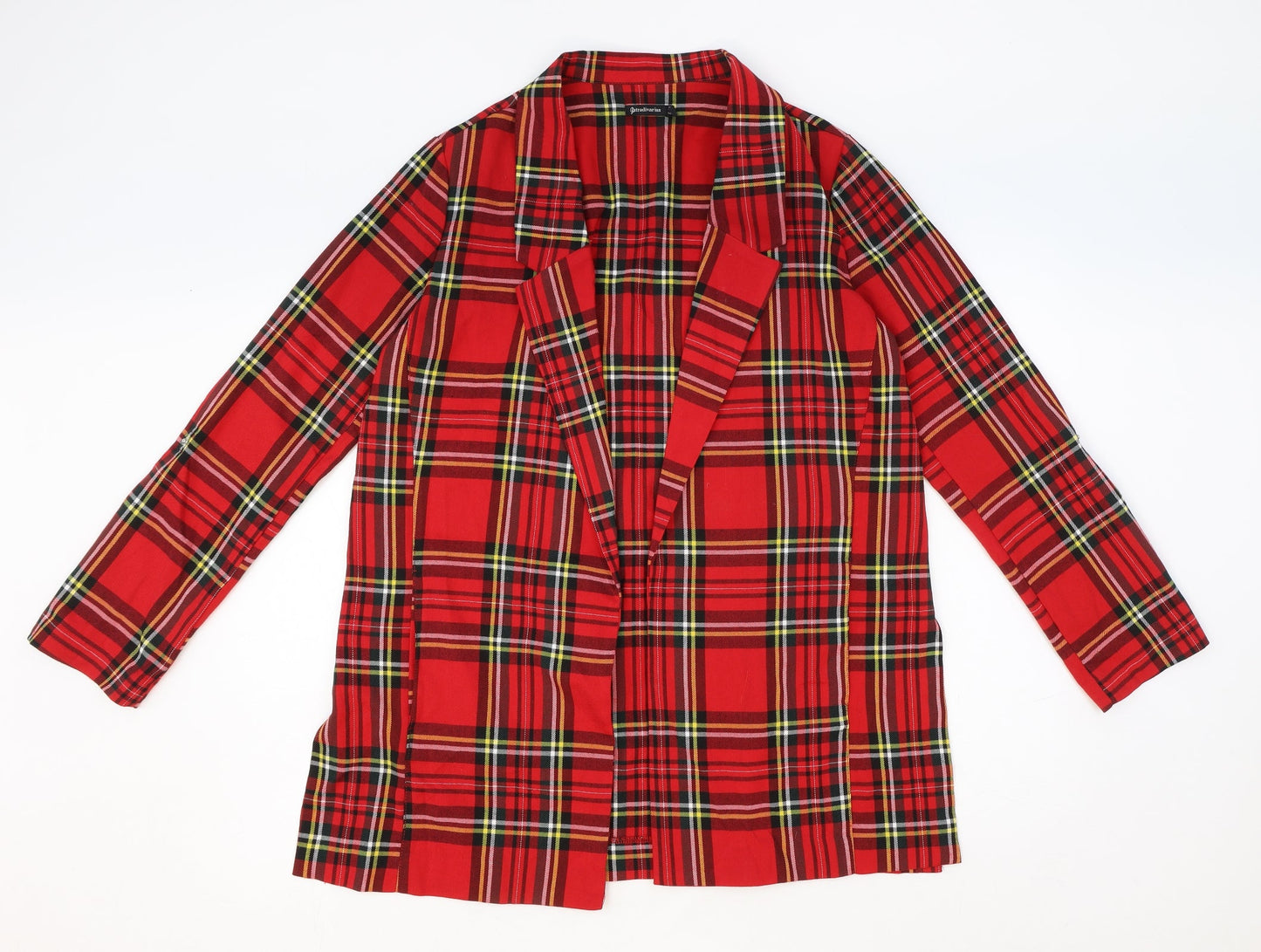 Womens UK Size L Stradivarius Red Basic Blouse