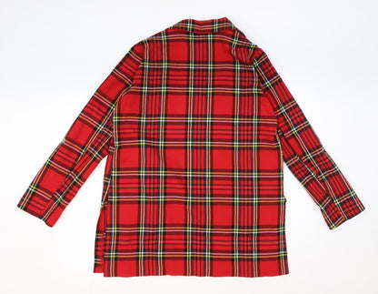 Womens UK Size L Stradivarius Red Basic Blouse