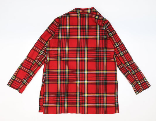 Womens UK Size L Stradivarius Red Basic Blouse