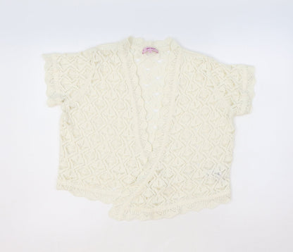 Womens UK Size 16 Marks and Spencer Ivory Cardigan Jumper