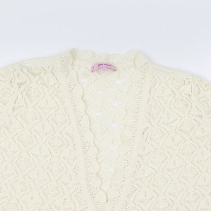 Womens UK Size 16 Marks and Spencer Ivory Cardigan Jumper