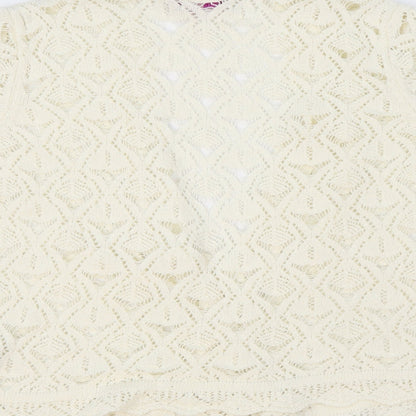 Womens UK Size 16 Marks and Spencer Ivory Cardigan Jumper