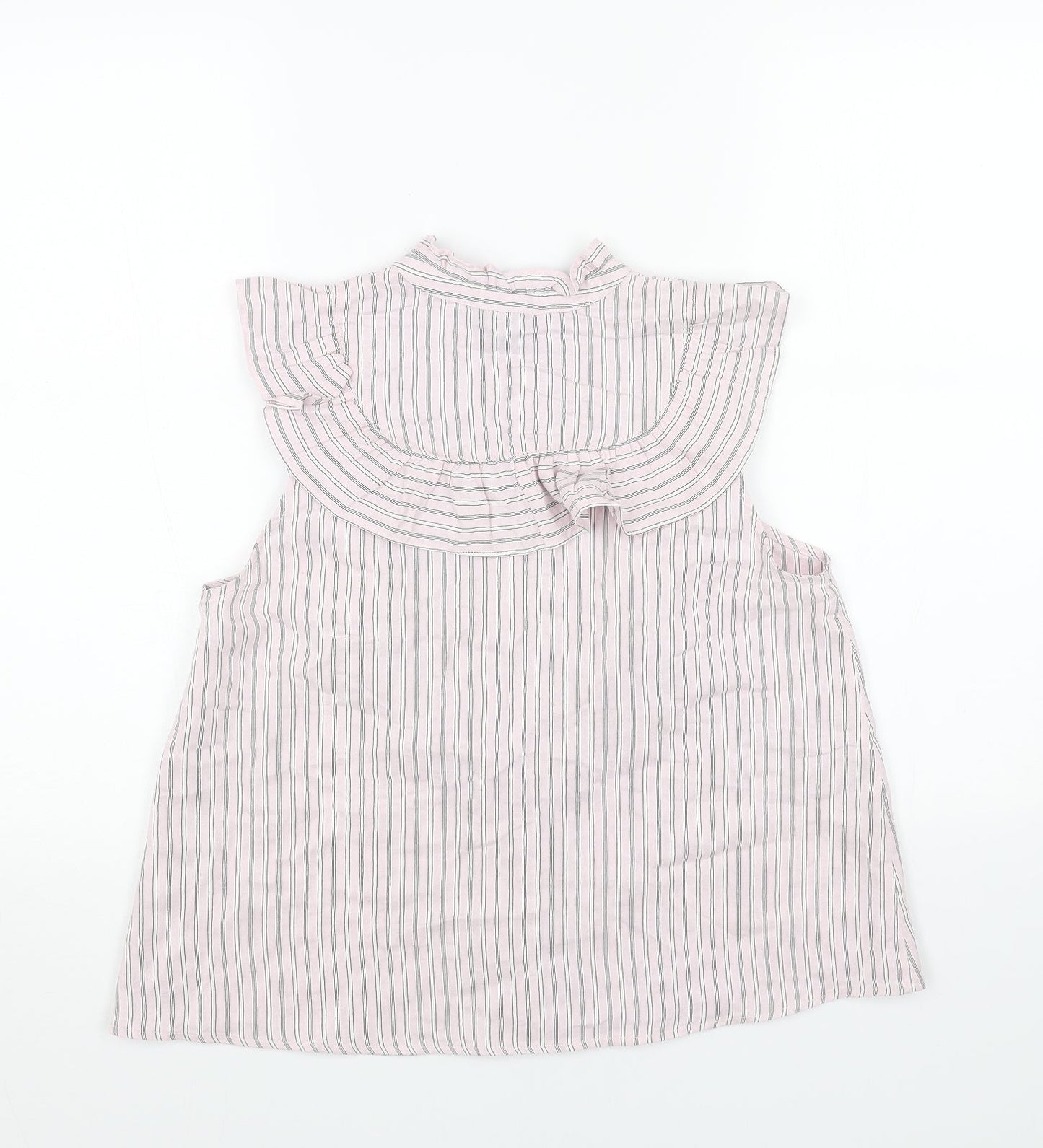 Womens UK Size 10 Topshop Pink Basic Button-Up