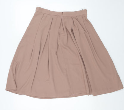 MNG Womens Pink Polyester Tulip Skirt Size 12 Zip