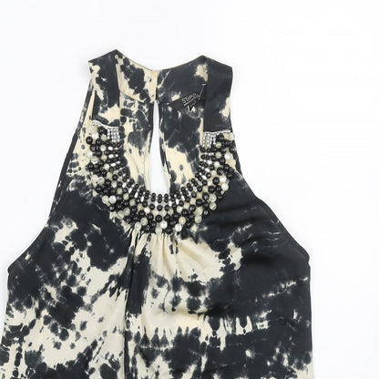 Womens UK Size 12 Julien Macdonald Black Basic Tank