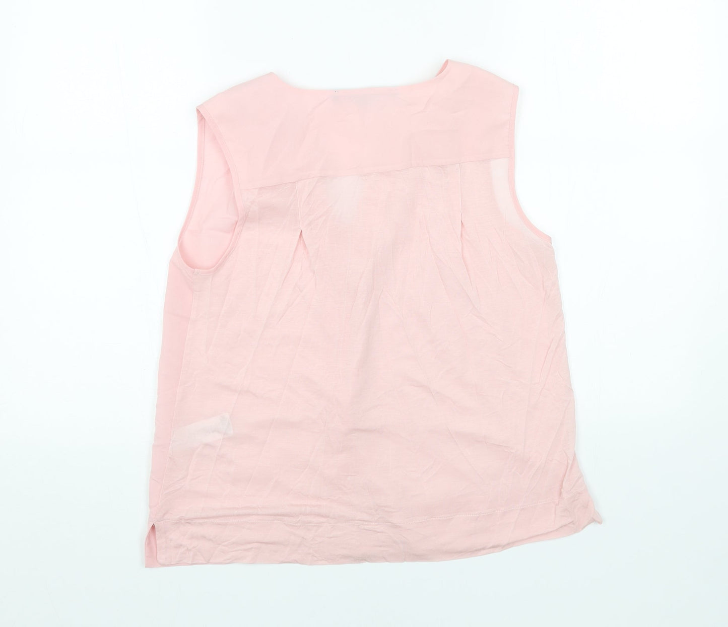 Womens UK Size S French Connection Pink Basic Tank