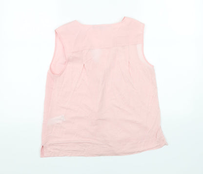 Womens UK Size S French Connection Pink Basic Tank