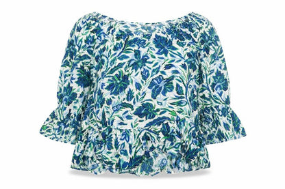 Womens UK Size 8 Topshop Blue Basic Blouse