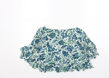 Womens UK Size 8 Topshop Blue Basic Blouse