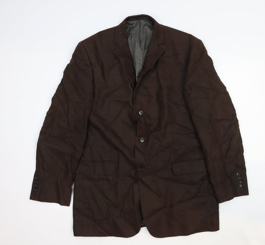 Mens UK Size 42 Marks and Spencer Regular Brown Suit Jacket