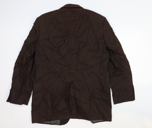 Mens UK Size 42 Marks and Spencer Regular Brown Suit Jacket