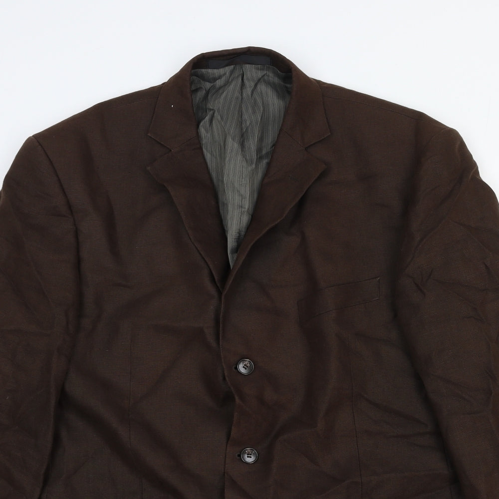 Mens UK Size 42 Marks and Spencer Regular Brown Suit Jacket