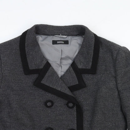 Marks and Spencer Womens Grey Wool Jacket Blazer Size 16
