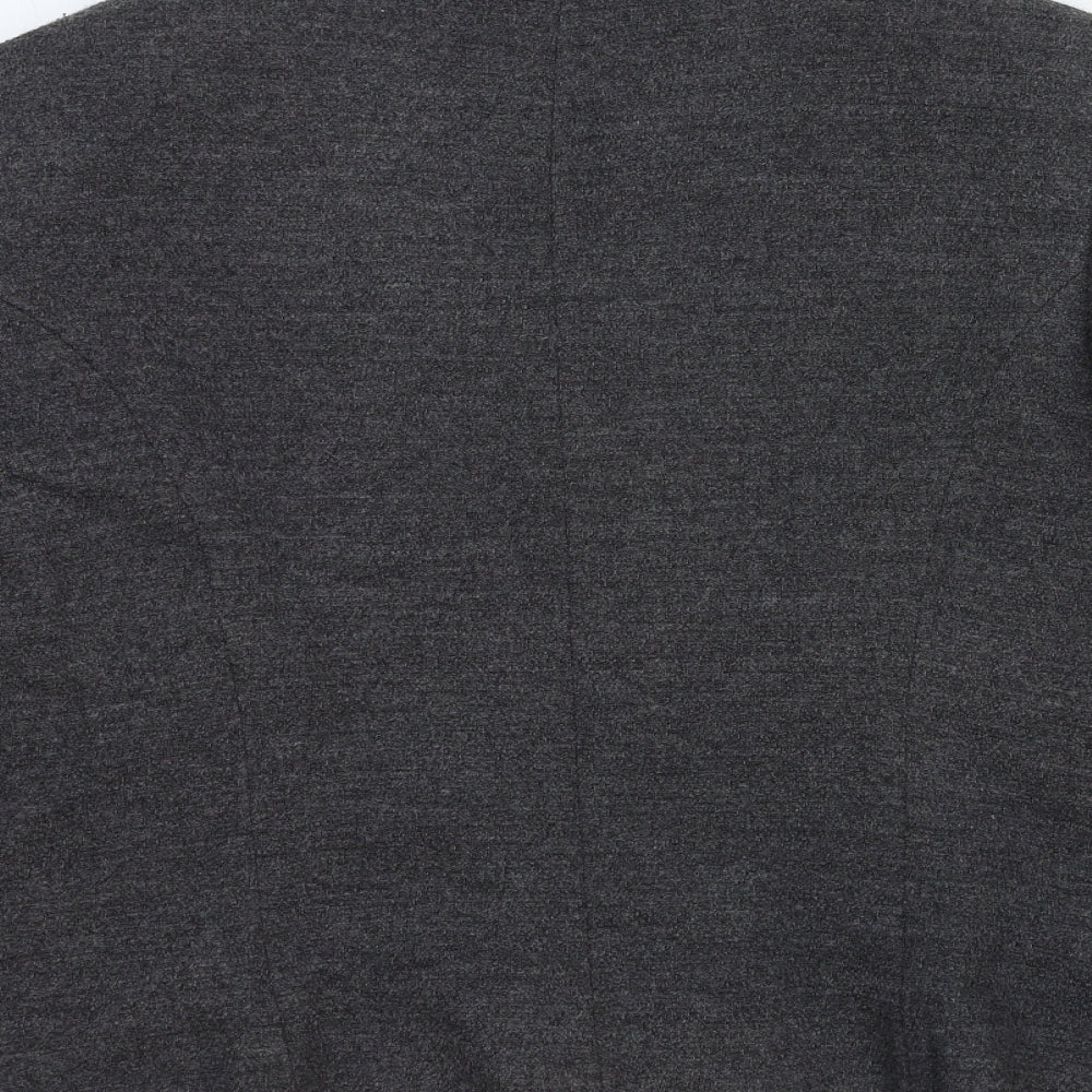 Marks and Spencer Womens Grey Wool Jacket Blazer Size 16