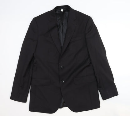 Mens UK Size 40 Marks and Spencer Regular Black Suit Jacket