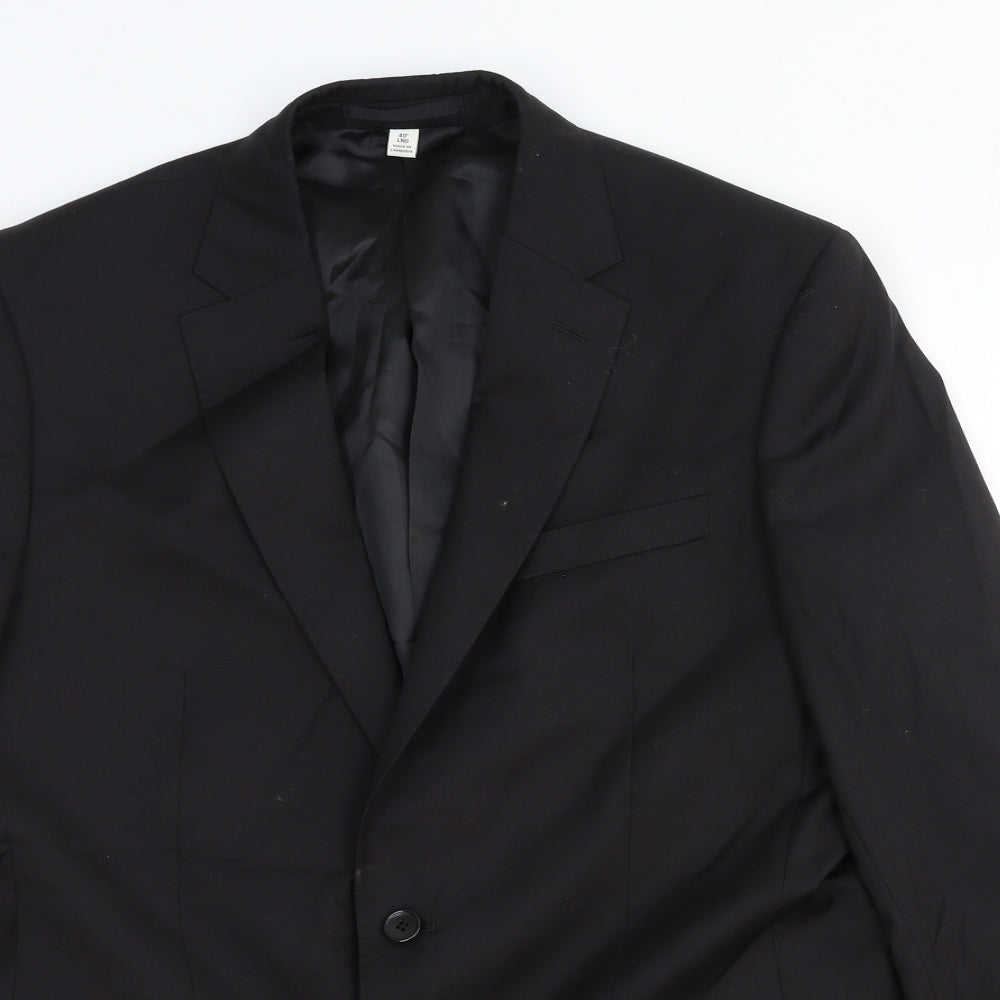 Mens UK Size 40 Marks and Spencer Regular Black Suit Jacket