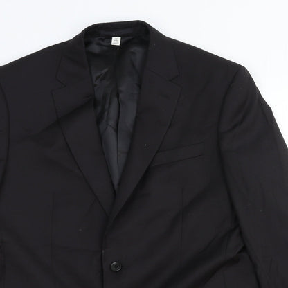 Mens UK Size 40 Marks and Spencer Regular Black Suit Jacket