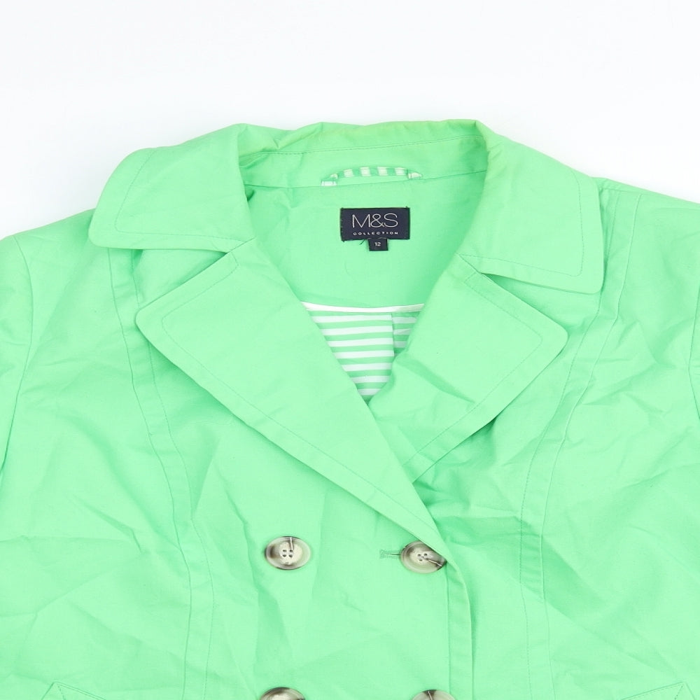 Womens UK Size 12 Marks and Spencer Green Jacket