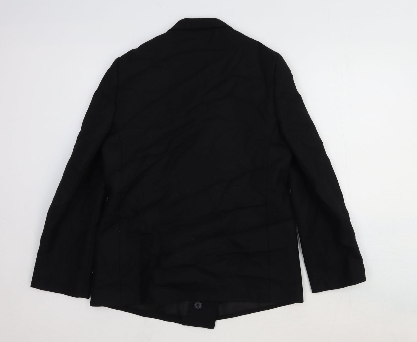 Solo Womens Black Wool Jacket Suit Jacket Size 12