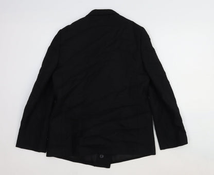 Solo Womens Black Wool Jacket Suit Jacket Size 12
