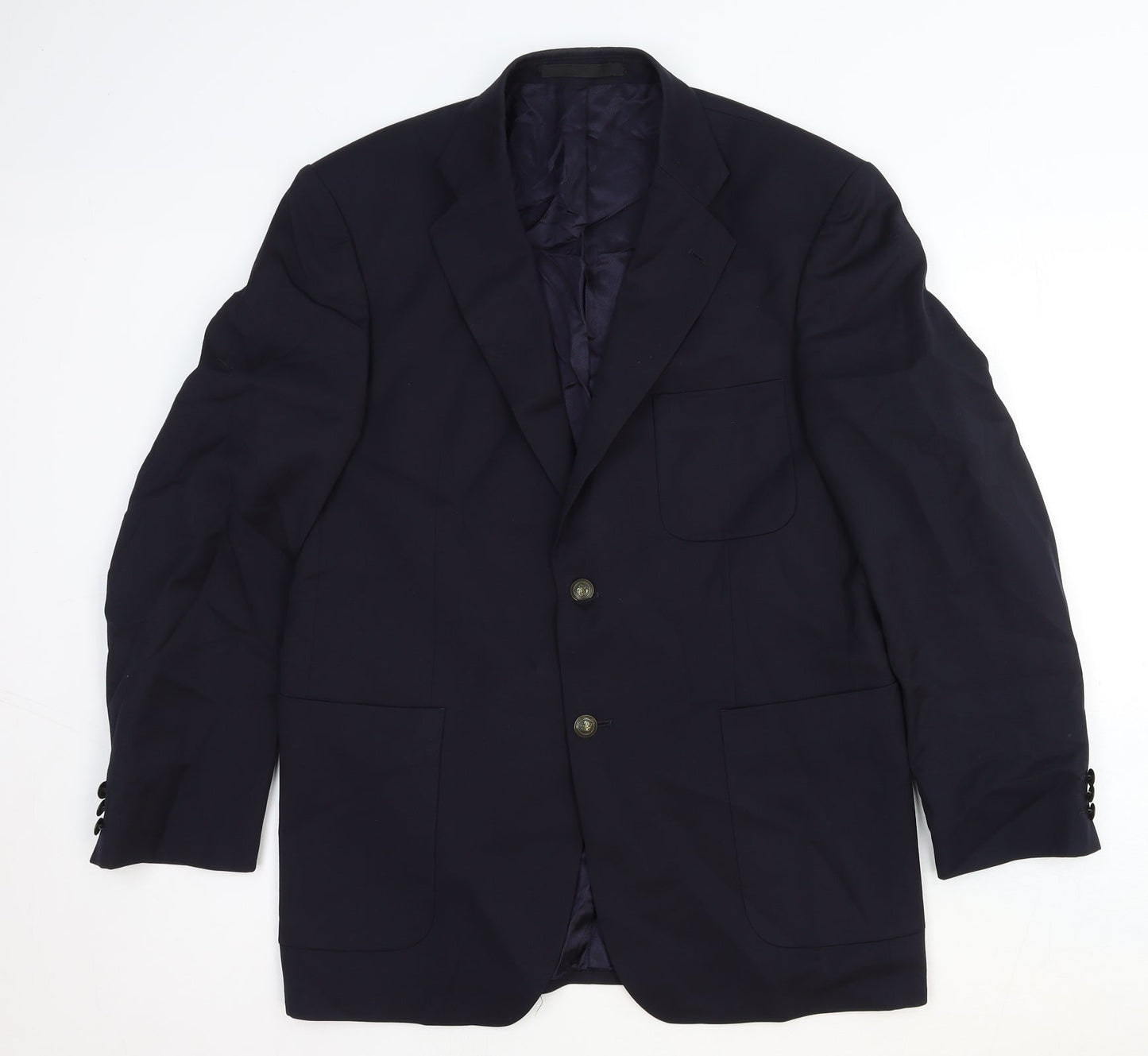 Mens UK Size 40 Marks and Spencer Regular Blue Suit Jacket