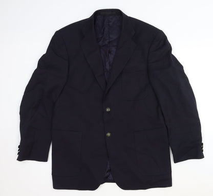 Mens UK Size 40 Marks and Spencer Regular Blue Suit Jacket