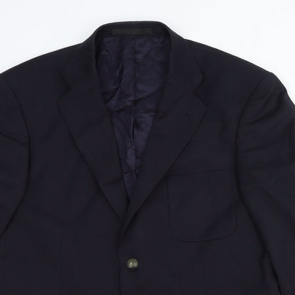 Mens UK Size 40 Marks and Spencer Regular Blue Suit Jacket