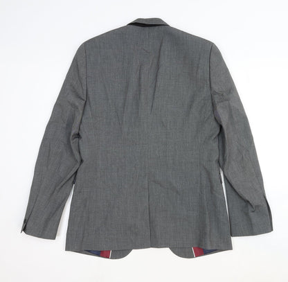 Mens UK Size 38 Debenhams Regular Grey Suit Jacket