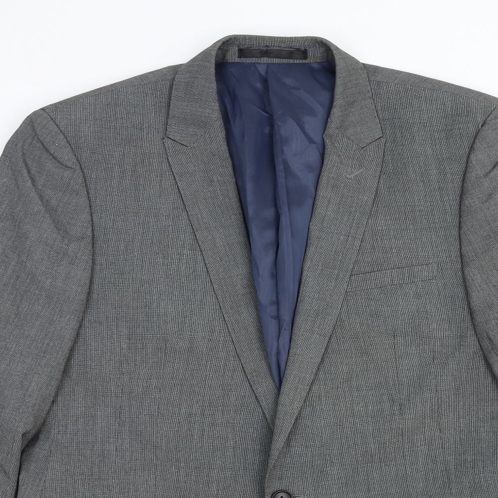 Mens UK Size 38 Debenhams Regular Grey Suit Jacket
