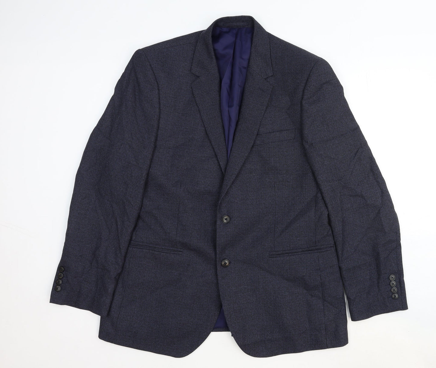 Mens UK Size 42 Marks and Spencer Regular Blue Suit Jacket