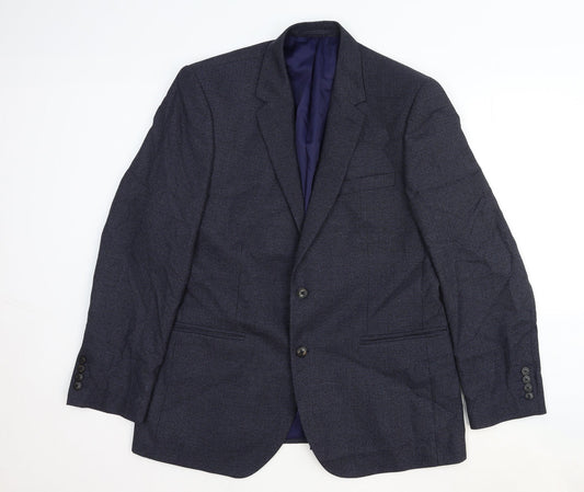 Mens UK Size 42 Marks and Spencer Regular Blue Suit Jacket