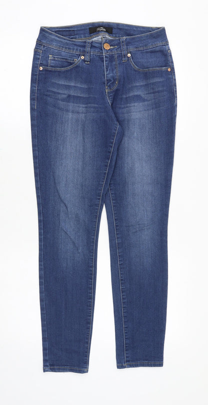 Womens UK Size 28 in Royalty Regular Fit Skinny Blue Jeans