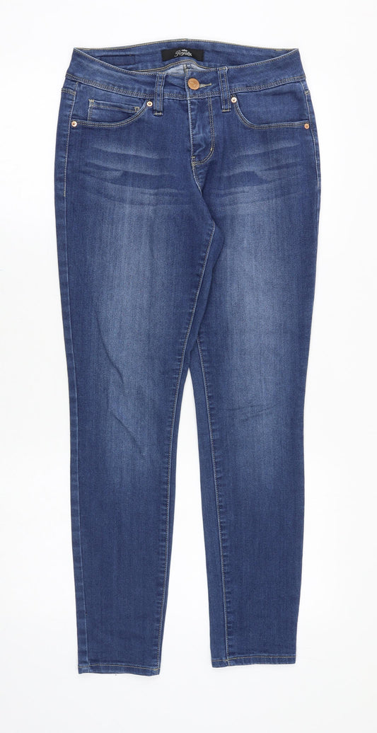 Womens UK Size 28 in Royalty Regular Fit Skinny Blue Jeans