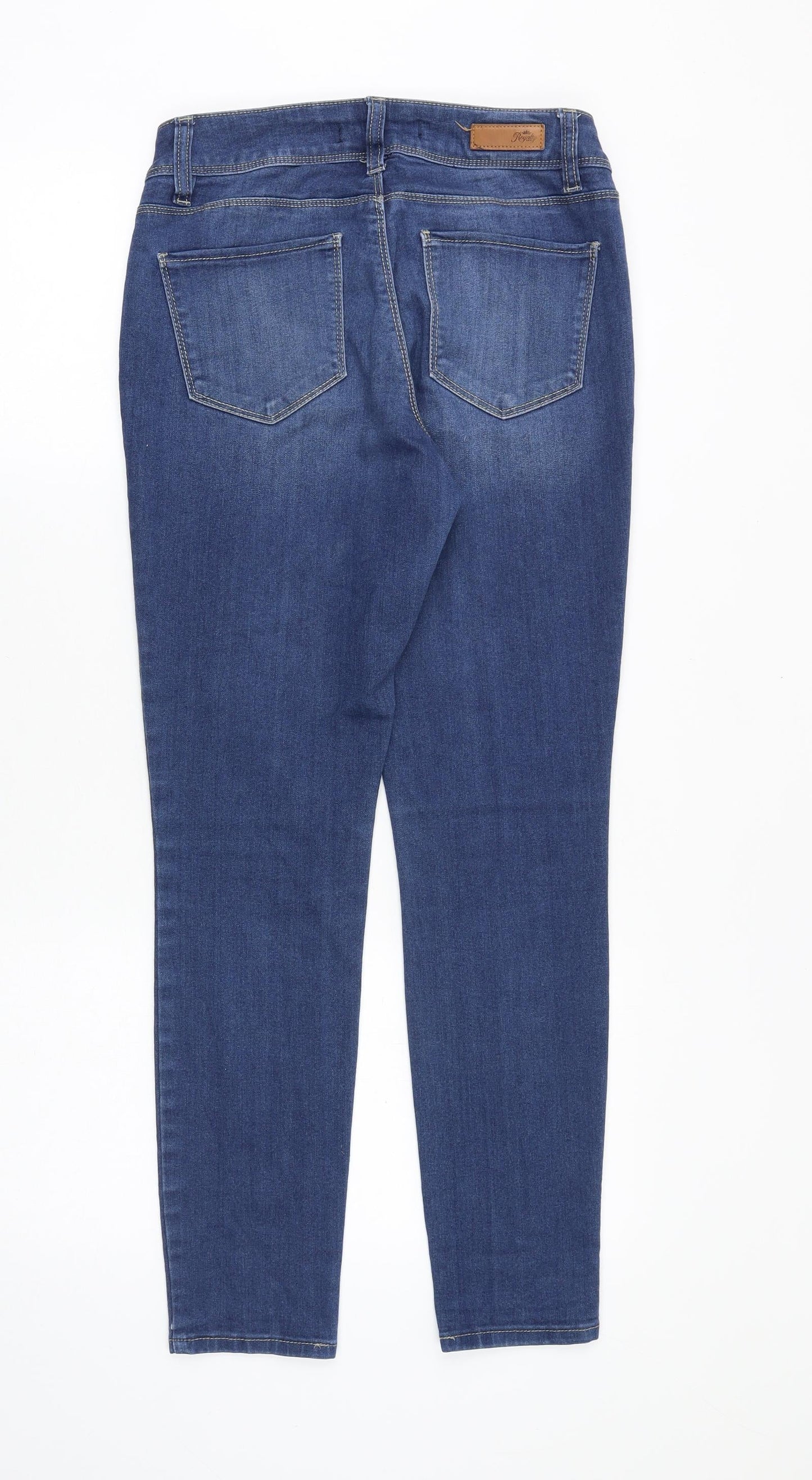 Womens UK Size 28 in Royalty Regular Fit Skinny Blue Jeans