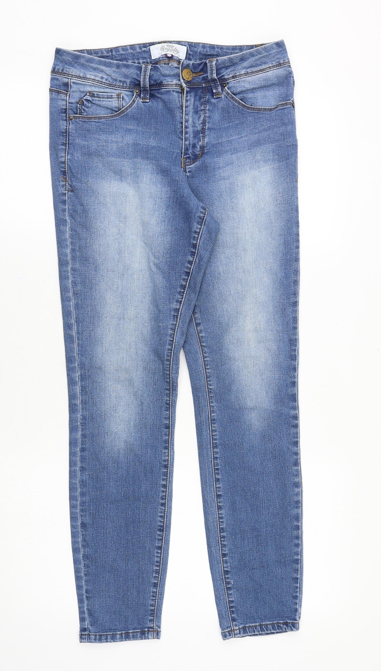 Womens UK Size 6 Royalty Slim Fit Skinny Blue Jeans