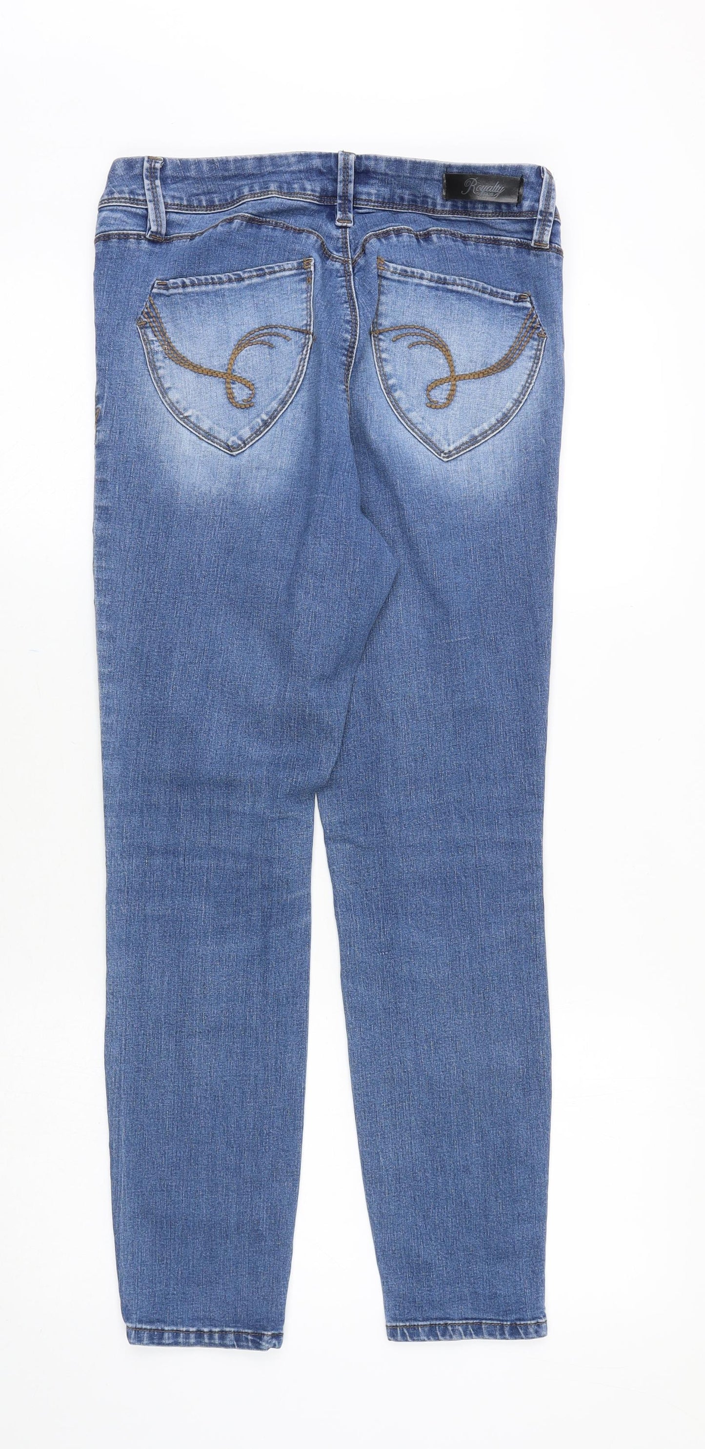 Womens UK Size 6 Royalty Slim Fit Skinny Blue Jeans