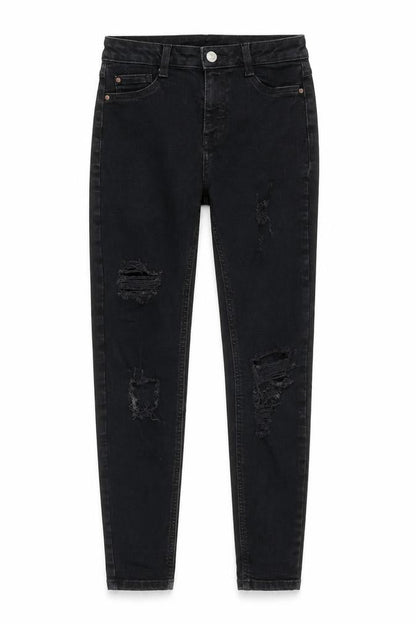 Womens UK Size 8 Denim & Co. Slim Fit Skinny Black Jeans