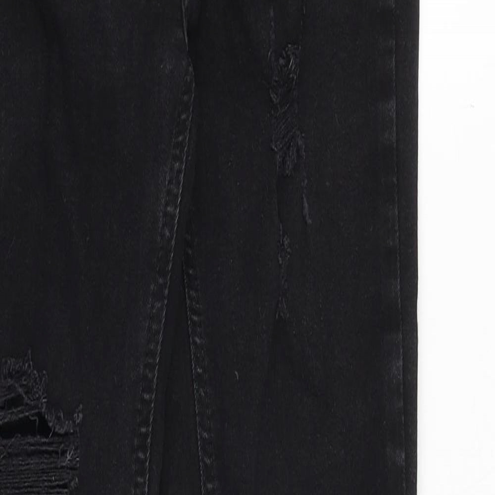 Womens UK Size 8 Denim & Co. Slim Fit Skinny Black Jeans