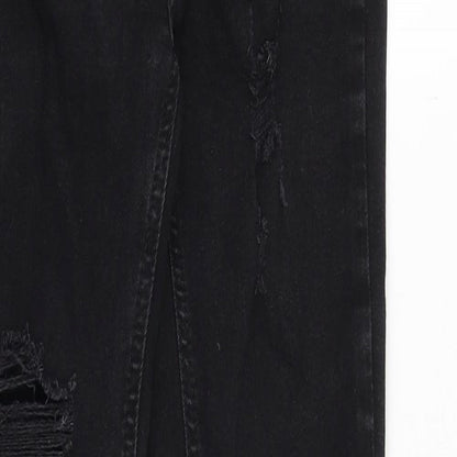 Womens UK Size 8 Denim & Co. Slim Fit Skinny Black Jeans