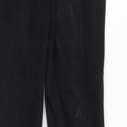 Denim & Co. Womens Black Cotton Skinny Jeans Size 8 Slim Zip