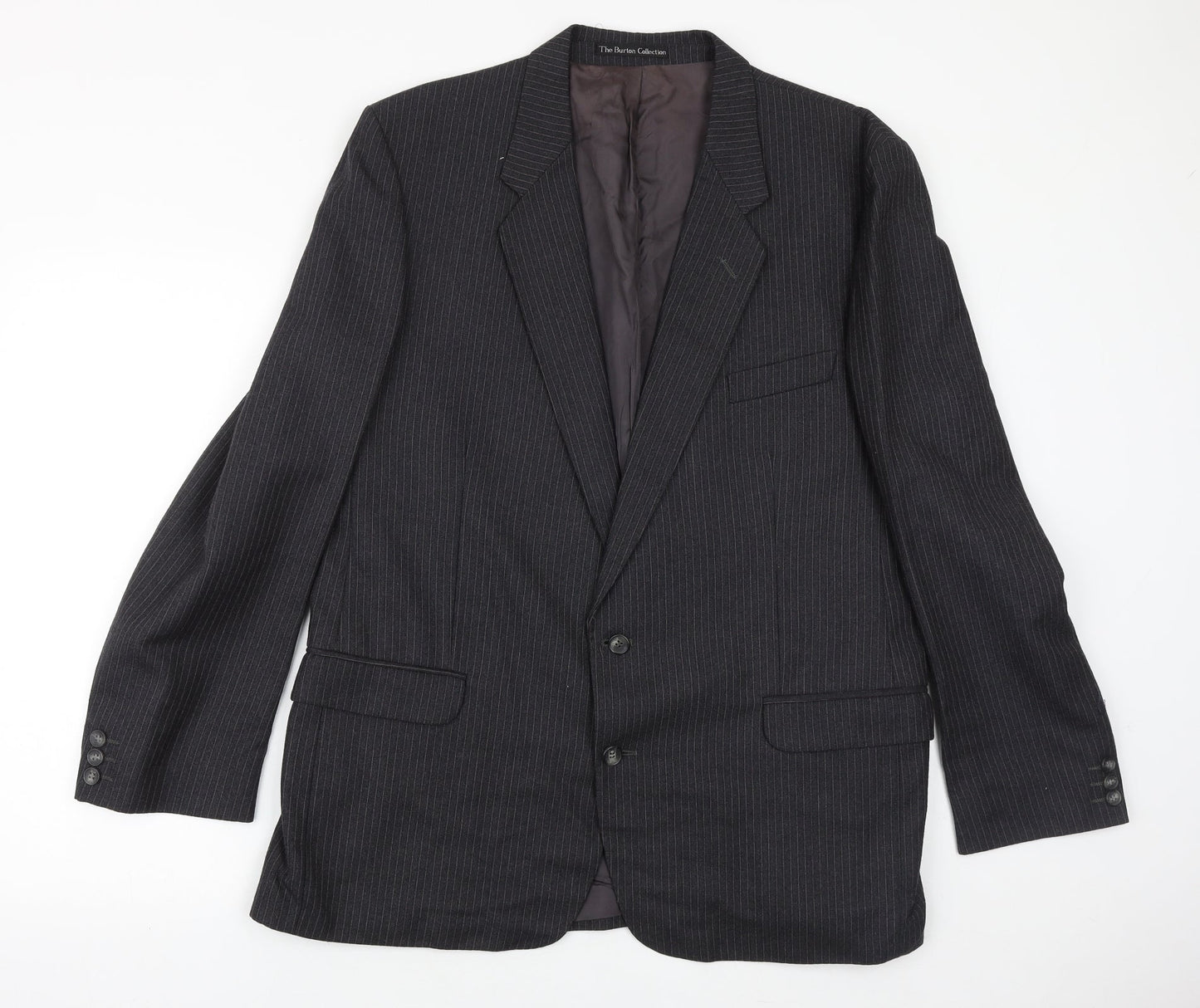 Mens UK Size 46 The Burton Collection Regular Grey Suit Jacket
