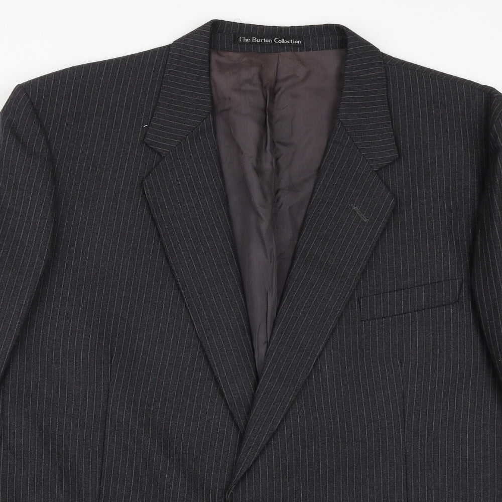 Mens UK Size 46 The Burton Collection Regular Grey Suit Jacket
