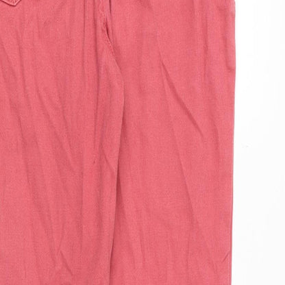 Denim 24/7 Womens Pink Cotton Skinny Jeans Size 10 Regular Zip