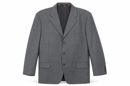 Joseph Abboud Mens Grey Striped Wool Jacket Suit Jacket Size 42 Regular