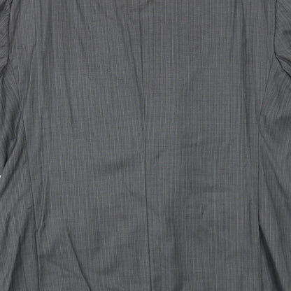 Joseph Abboud Mens Grey Striped Wool Jacket Suit Jacket Size 42 Regular