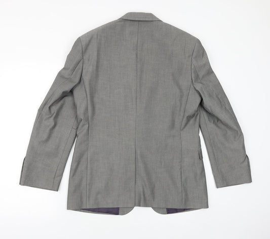 Mens UK Size 38 Burton Regular Grey Suit Jacket