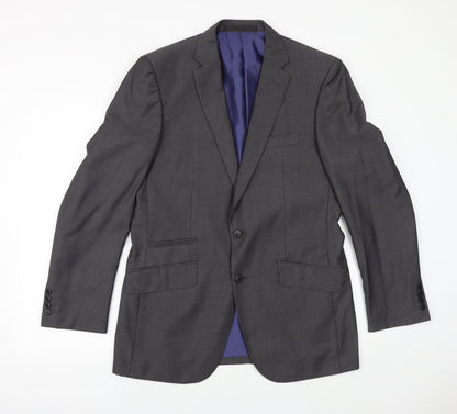 Mens UK Size 40 Marks and Spencer Regular Grey Suit Jacket