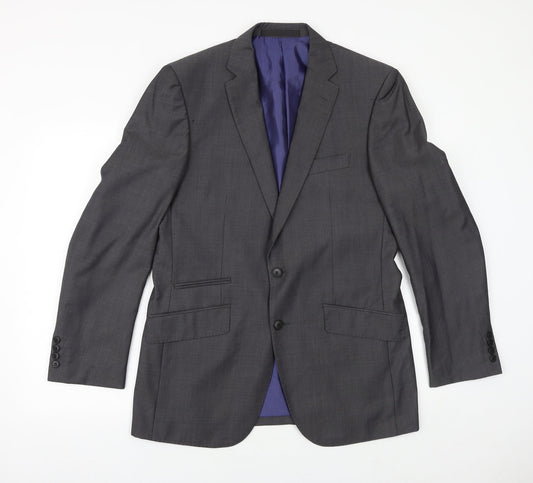 Mens UK Size 40 Marks and Spencer Regular Grey Suit Jacket