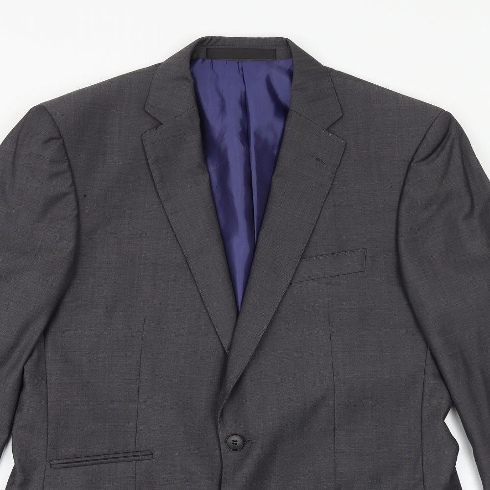 Mens UK Size 40 Marks and Spencer Regular Grey Suit Jacket