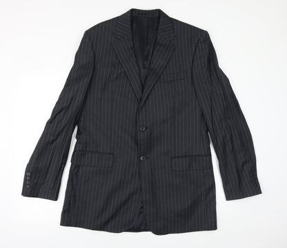 Mens UK Size 40 Preworn Regular Black Suit Jacket